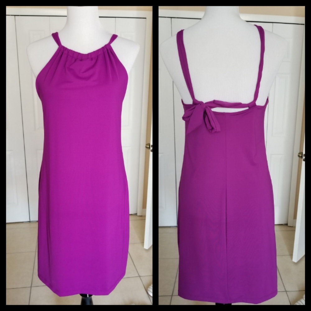 ATHLETA KOKOMO RASSBERRY SWIM DRESS - Picture 2 of 5